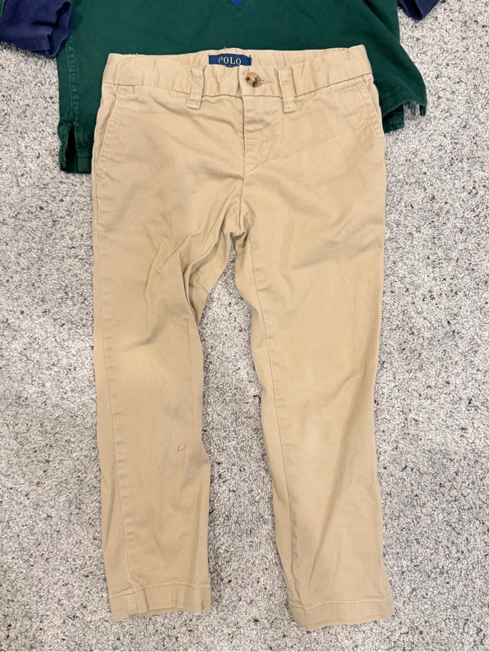 Classic Vintage Polo Ralph Lauren Rugby Polo & Khaki Pants boys 3T old money